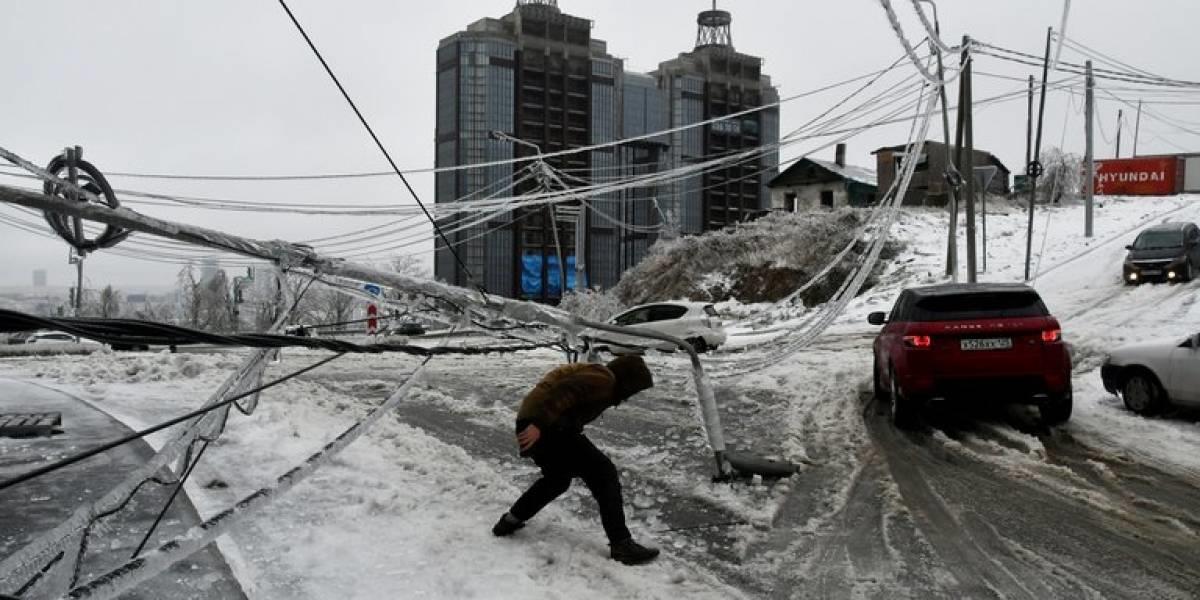 Sibéria tem pior chuva de gelo em 30 anos