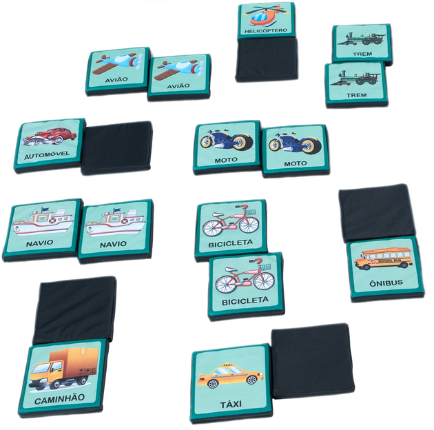 Jogo da Memória Meios de Transporte Jogo da Memória Meios de Transporte