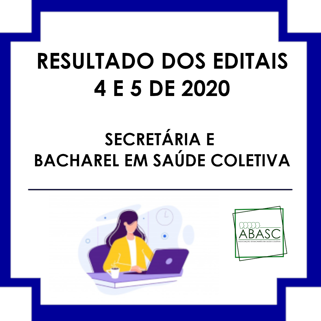 RESULTADO DOS EDITAIS 4/2020 E 5/2020