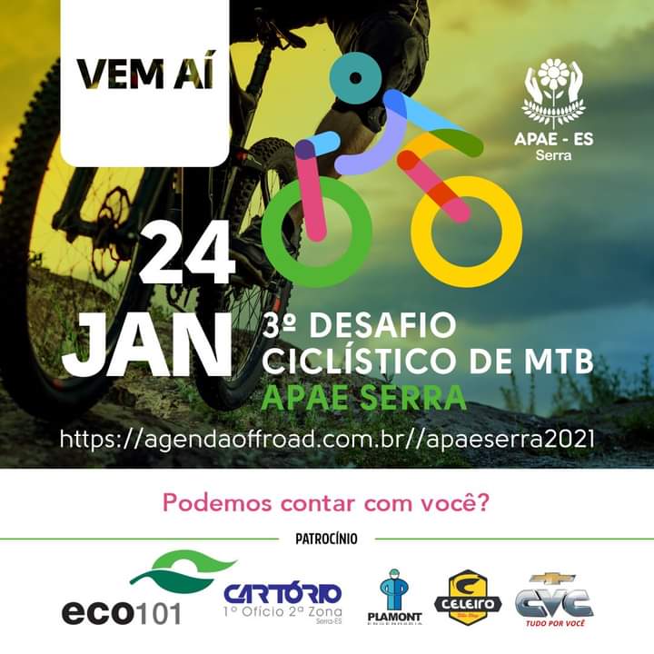 3o. Desafio Ciclístico de Mountain Bike da Serra neste domingo