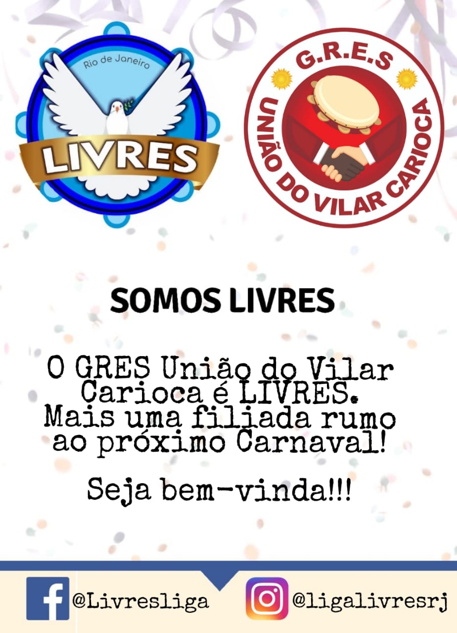 União do Vilar Carioca se filia a Liga LIVRES RJ