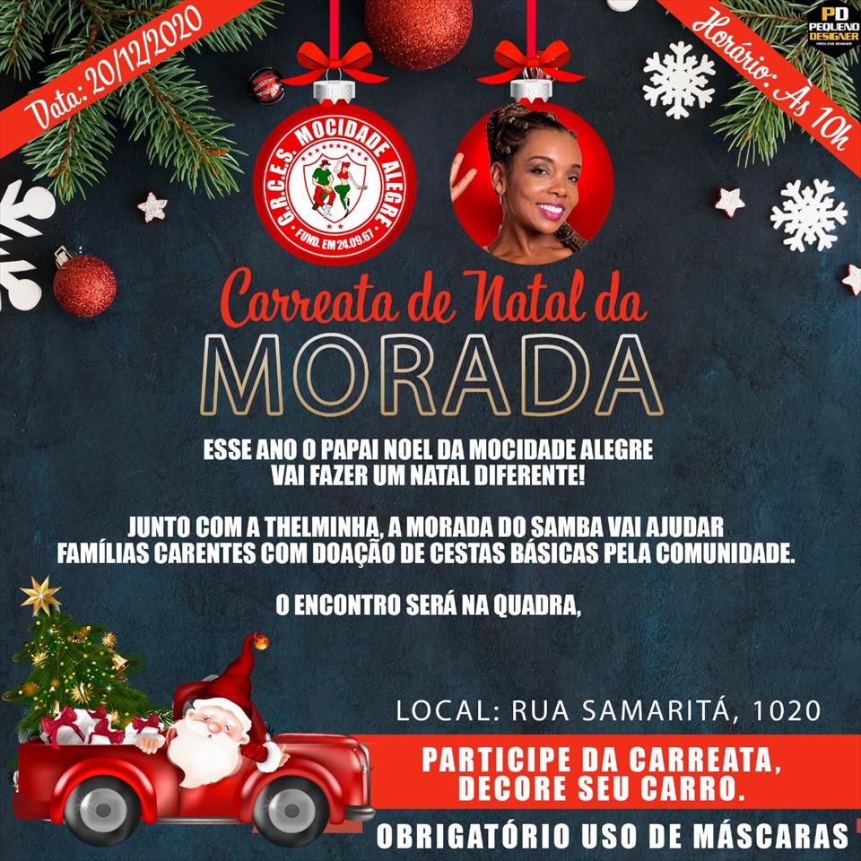 MOCIDADE ALEGRE E CAMPEÃ DO BBB 2020, THELMINHA, FAZEM DOAÇÃO DE CESTAS E BRINQUEDOS NESTE DOMINGO (20)