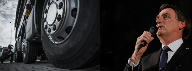 Bolsonaro afirma que vai zerar tarifa para importação de pneus de caminhões