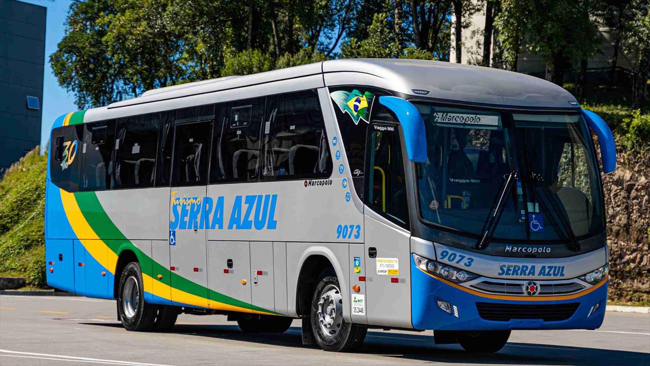 Serra Azul Turismo amplia a frota com 15 novos ônibus Marcopolo Viaggio 900