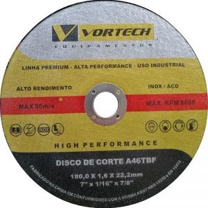 Disco de corte 180 - Vortech Disco de corte 180 - Vortech