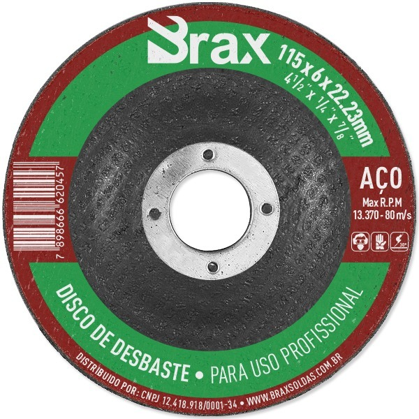 Disco de desbaste 115 - Brax Disco de desbaste 115 - Brax
