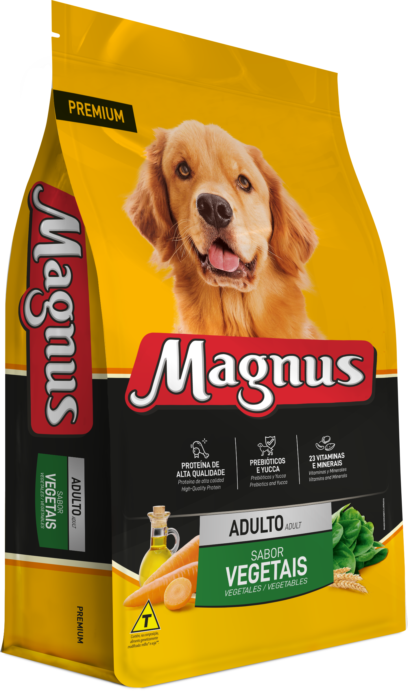Ração Magnus Premium Cães Adultos Sabor Carne e Vegetais - 25 Kg - BH